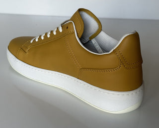 NIB $690 Bottega Veneta Calf Leather Butterscotch Sneakers 13 US (46 Eu) 578298