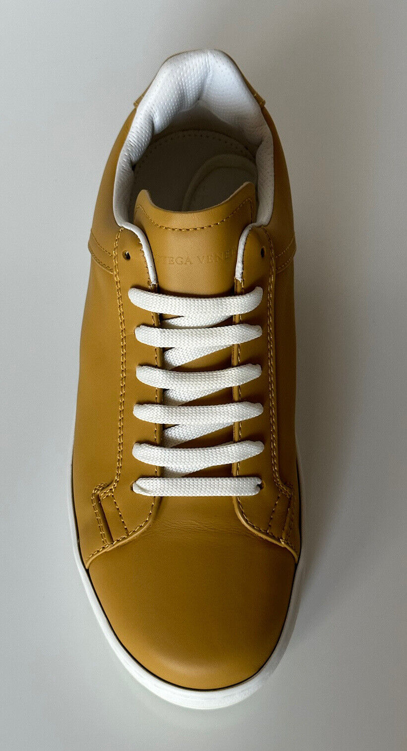 NIB $690 Bottega Veneta Calf Leather Butterscotch Sneakers 13 US (46 Eu) 578298