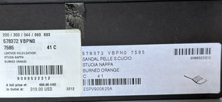 Кожаные сандалии без шнуровки Bottega Veneta Burned Orange за 620 долларов США 11 США (41) 578372 