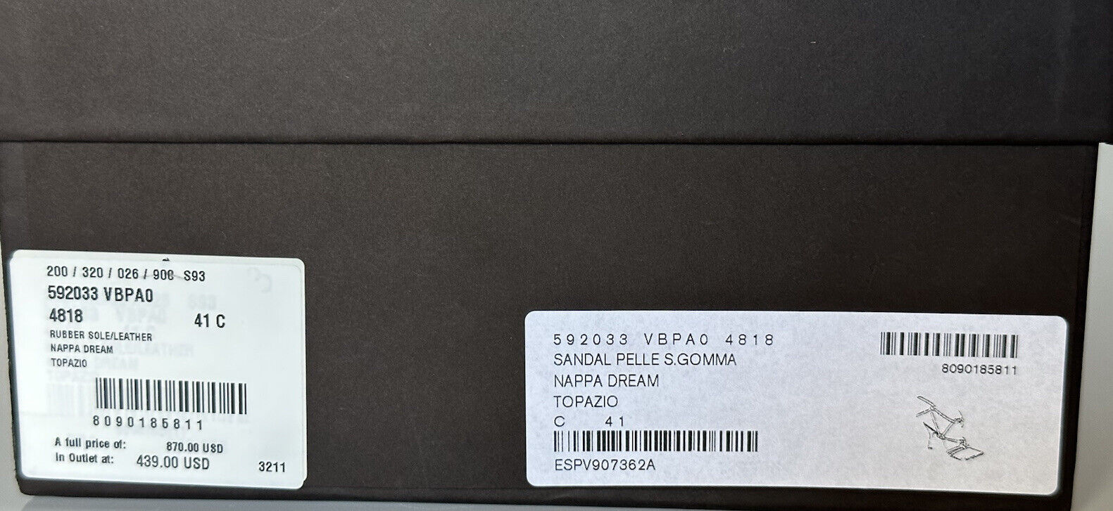 NIB $870 Bottega Veneta Leather Napa Dream High Vamp Topaz Shoes 11 US 592033