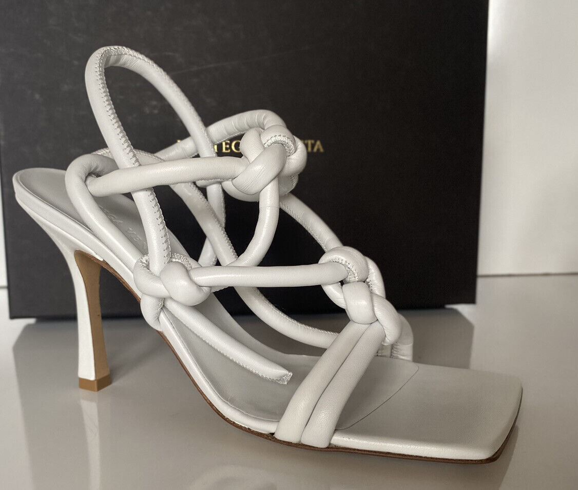 NIB $870 Bottega Veneta Leather Napa Dream High Vamp White Shoes 10.5 US 592033