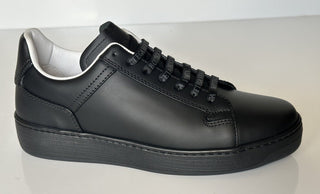 NIB $ 690 Bottega Veneta Herren-Turnschuhe aus Kalbsleder in Schwarz 12 US (45 Euro) 578298 