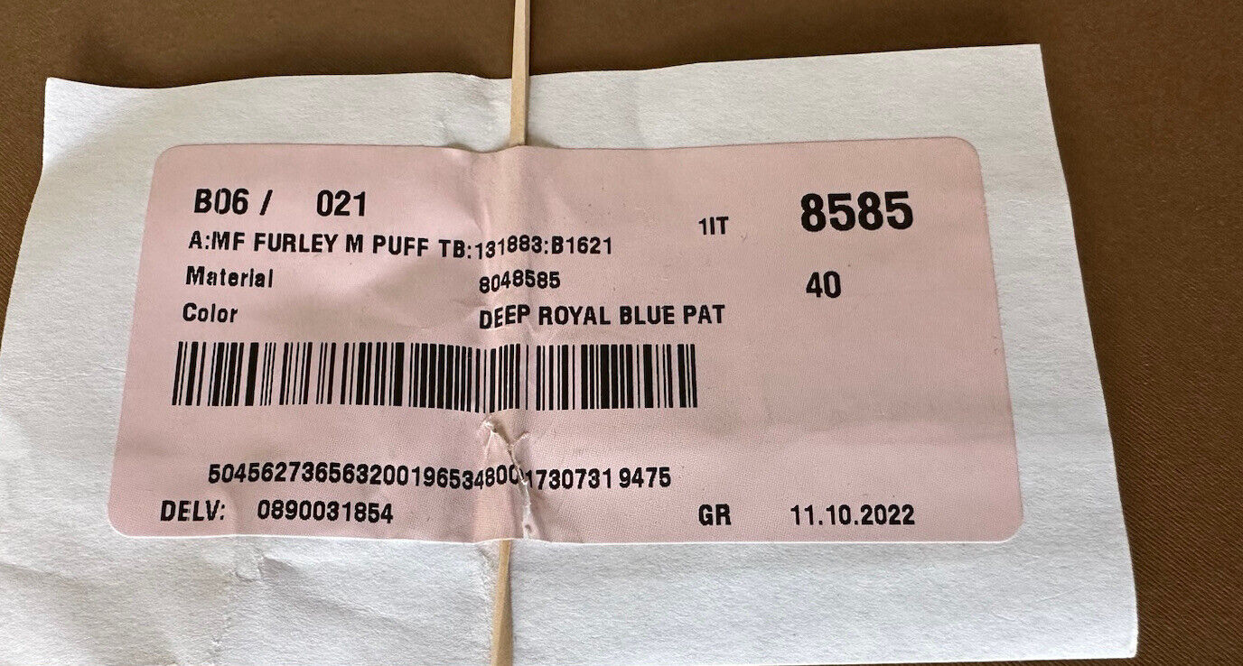 Мужские шлепанцы Burberry Furley Puff TB за 570 долларов США, синие сандалии 7 США (40) 8048585 