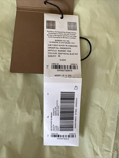Мужские шлепанцы Burberry Furley Puff TB за 570 долларов США, синие сандалии 13 США (46) 8048585 