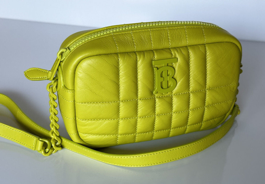 NWT $1250 Burberry Lola TB Маленькая кожаная сумка через плечо Vivid Lime 8052246 Италия 