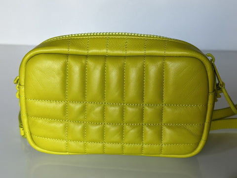 NWT $1250 Burberry Lola TB Маленькая кожаная сумка через плечо Vivid Lime 8052246 Италия 
