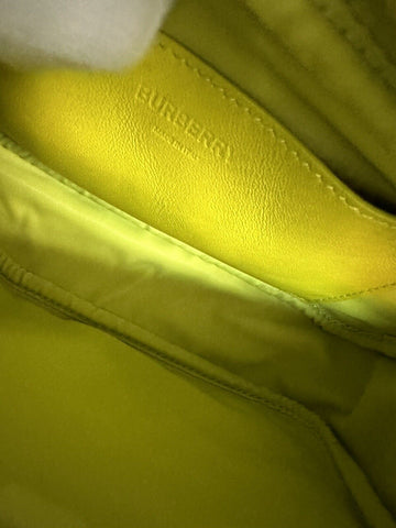 NWT $1250 Burberry Lola TB Маленькая кожаная сумка через плечо Vivid Lime 8052246 Италия 