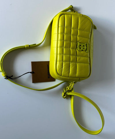 NWT $1250 Burberry Lola TB Маленькая кожаная сумка через плечо Vivid Lime 8052246 Италия 