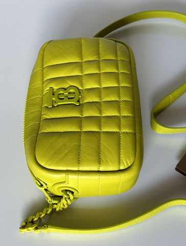 NWT $1250 Burberry Lola TB Маленькая кожаная сумка через плечо Vivid Lime 8052246 Италия 
