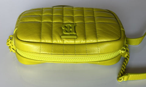 NWT $1250 Burberry Lola TB Маленькая кожаная сумка через плечо Vivid Lime 8052246 Италия 