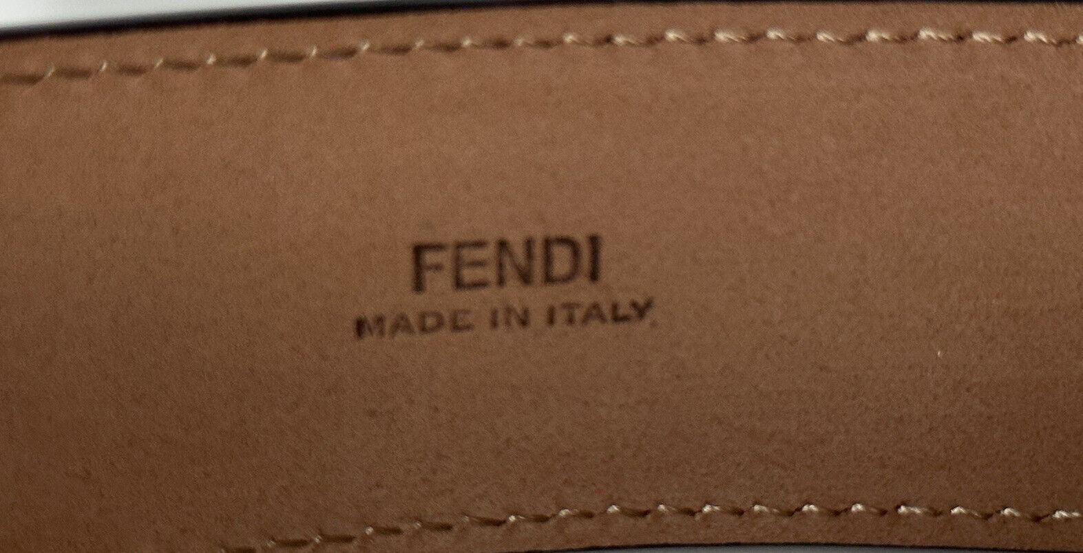 NWT $490 Fendi FF Calf Leather Black Belt 95/38 Italy 7C0469