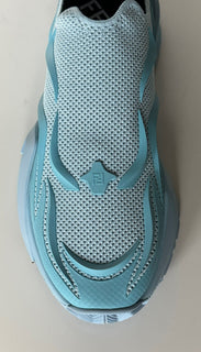 Мужские кроссовки NIB 1050 Fendi Flow из ткани бирюзового цвета 12 США (45 евро) 7E1504 IT 