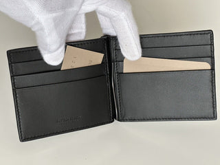 NWT $700 Bottega Veneta Intrecciato Croc/Nappa Leather Black Wallet 123180 IT