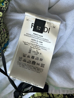 Мужские светло-зеленые шорты-боксеры для плавания Fendi, 580 долларов США, 36 США (52 евро), Италия FXB077 