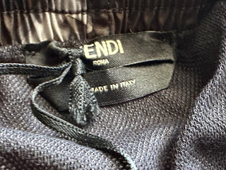 Мужские черные боксеры для плавания Fendi FF, 620 долларов США, 36 США (52 евро), Италия FXB077AL45 