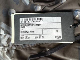Мужские черные боксеры для плавания Fendi FF, 620 долларов США, 36 США (52 евро), Италия FXB077AL45 