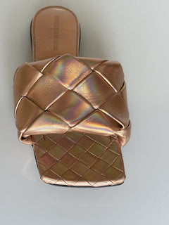NWT $1350 Bottega Veneta Lido Violet — Сандалии на плоской подошве Old Rose, обувь 7,5 США, 608853 