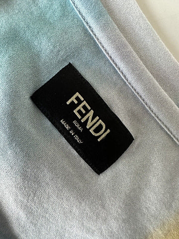 NWT 790 $ Fendi Miraggio Logo Print Moonlight Baumwolljersey T-Shirt XL FY0936 IT