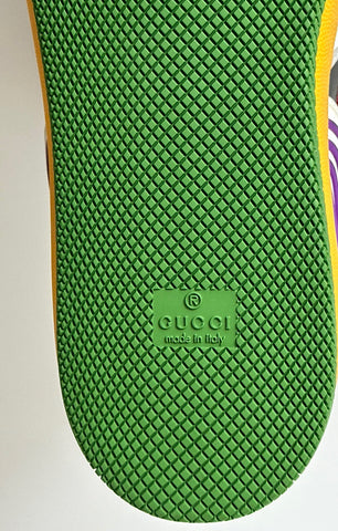 NIB Gucci Basket Demetra Leather  Multicolor High-top Sneakers 11.5 US 661303 IT