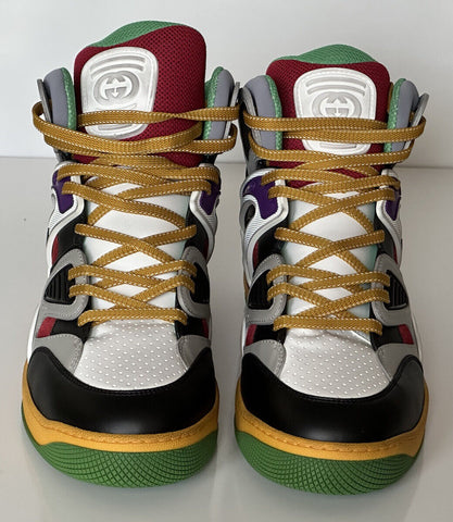 NIB Gucci Basket Demetra Leather  Multicolor High-top Sneakers 11.5 US 661303 IT