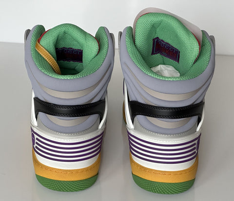 NIB Gucci Basket Demetra Leather  Multicolor High-top Sneakers 11.5 US 661303 IT