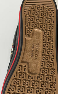 Мужские низкие кроссовки NIB Gucci Tiger Black Canvas 11,5 US (Gucci 11) 699971 IT 