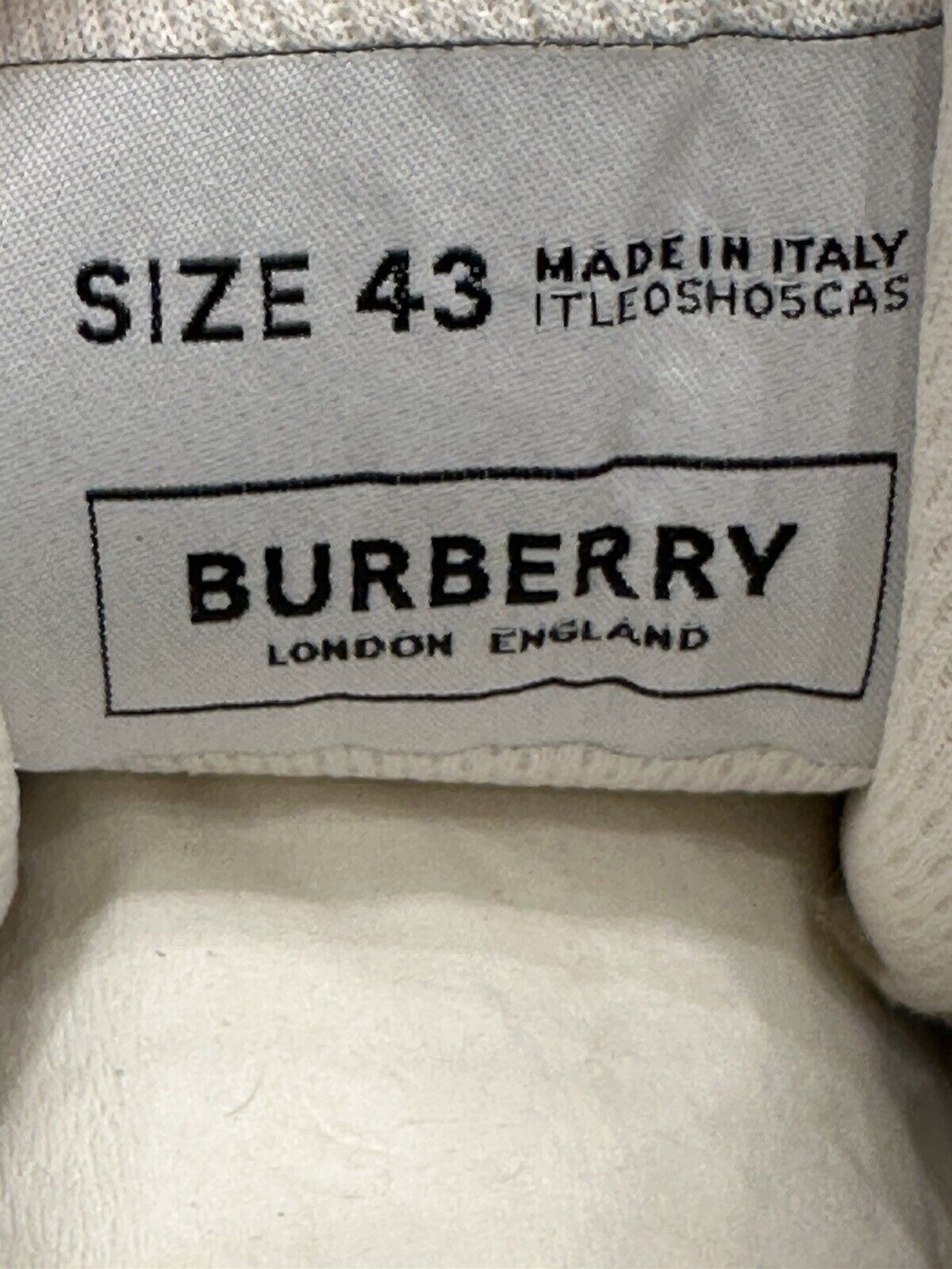 NIB $890 Burberry Arthur Men's Archive Beige/White Sneakers 10 US (43) 8037254