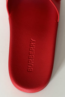Мужские ярко-красные шлепанцы Furley с люверсами Burberry за 420 долларов США 9 США (42) 8053156