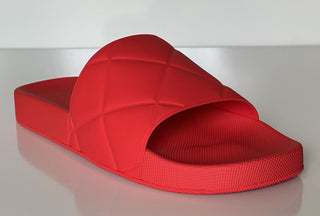 Резиновые сандалии Bottega Veneta Slider с узором Tomato 12, США (45) 640050, NIB 390 долларов США