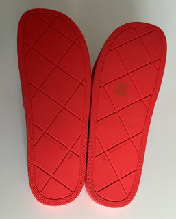 NIB Резиновые сандалии Bottega Veneta Slider с узором Tomato 13, США (46) 640050, $390