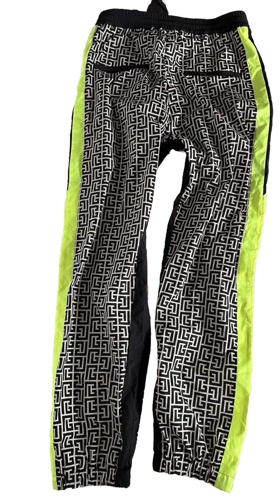 NWT 1695 долларов США Balmain Monogram Нейлоновые спортивные брюки 34 США (50 евро), сделано в Италии 
