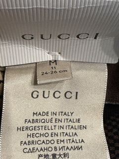 Носки NWT Gucci GG черные/бежевые, размер M (24–26 см), производство Италия 675854 