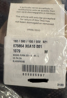 Носки NWT Gucci GG черные/бежевые, размер M (24–26 см), производство Италия 675854 