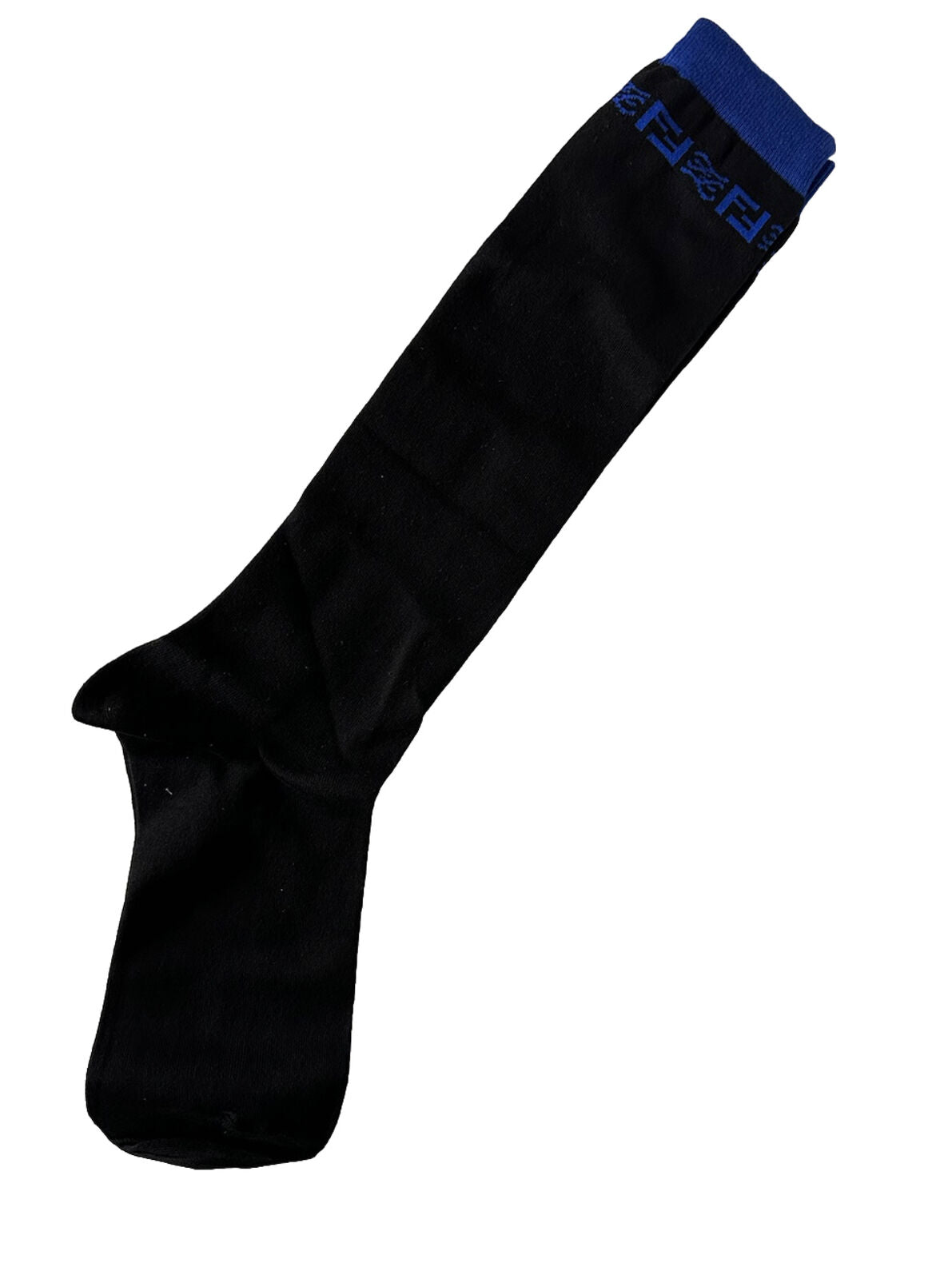 NWT $260 Fendi FF Karligraphy Socks Black Large Made in Italy