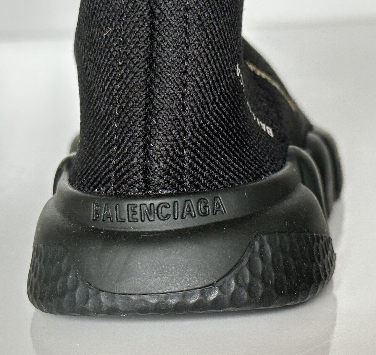 NIB $450 Balenciaga Little Boy's Logo Speed LT Sock Sneakers Black 25-26 (7.4")