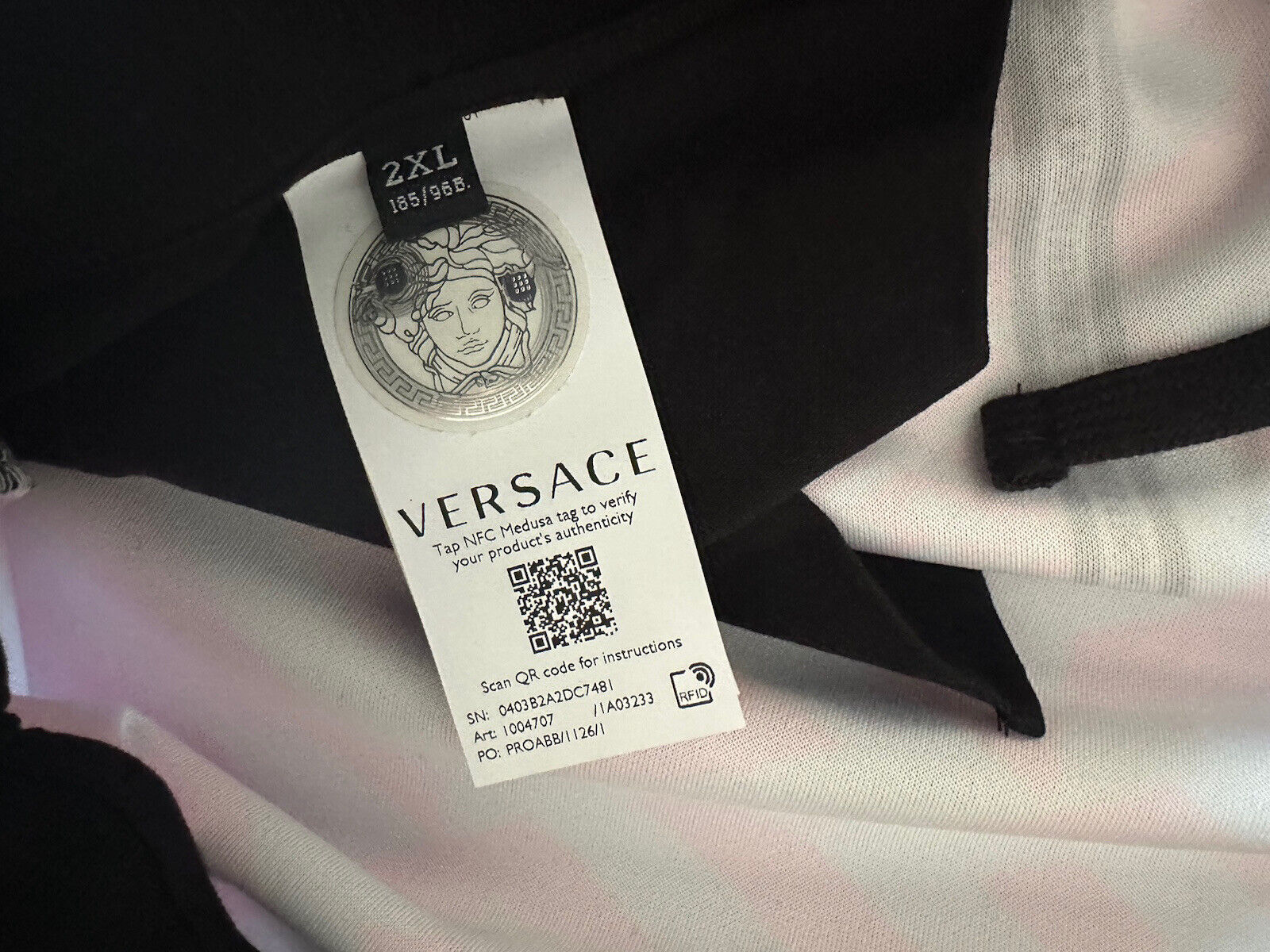 NWT $1295 Versace Greek Signature Logo Mitchel Fit Track Pants 2XL 1004707