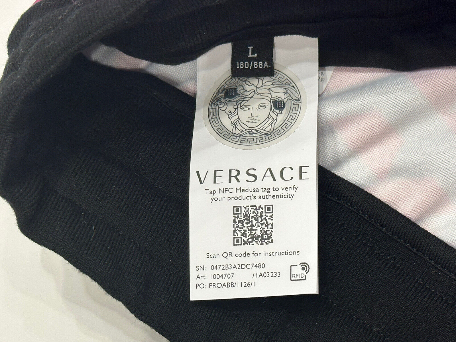 NWT $1295 Versace Greek Signature Logo Mitchel Fit Track Pants L 1004707