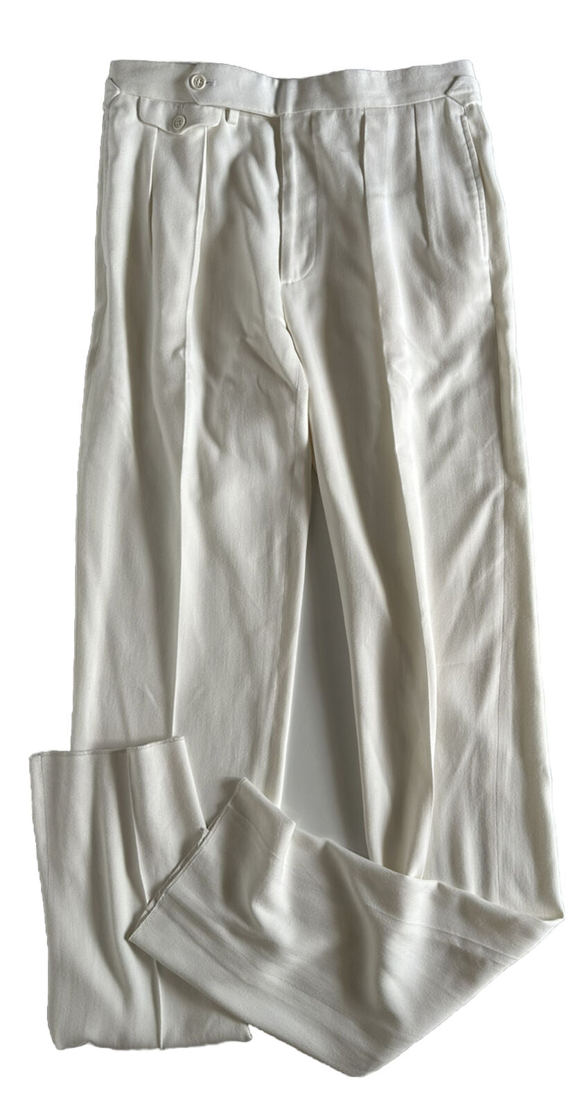 Мужские классические брюки кремового цвета из вискозы и шелка Ralph Lauren Purple Label, NWT, 695 долларов США, 30 США