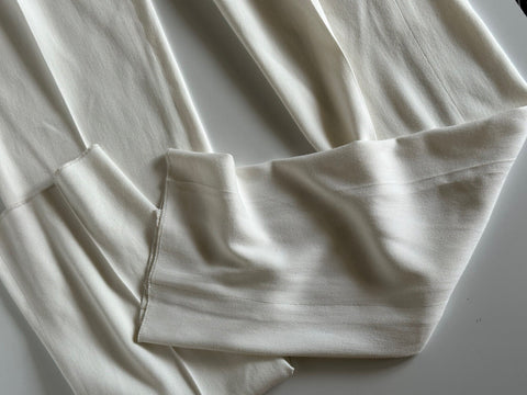 Neu mit Etikett: 695 $ Ralph Lauren Purple Label Herren-Anzughose aus Viskose/Seide, Creme, 30 US IT