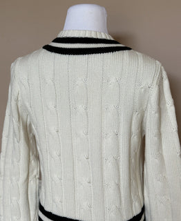 Мужской кашемировый свитер кремового цвета с v-образным вырезом Polo Ralph Lauren Purple Label NWT $1495 M IT 