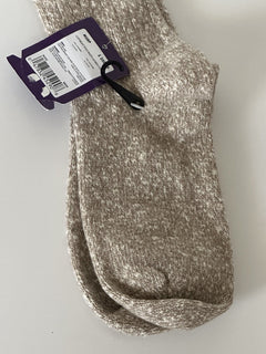 Neu mit Etikett: 250 $ Ralph Lauren Purple Label Beige Kaschmirsocken, groß, hergestellt in Italien 