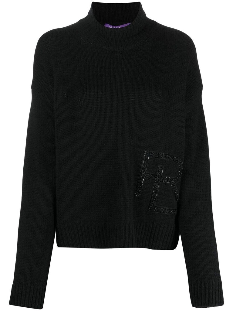 Ralph Lauren Purple Label Cashmere Embellished Turtleneck XL NWT $1490