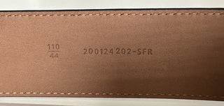 NWT $550 Fendi FF Calf Leather Brown Belt 110/44 Italy 7C0403