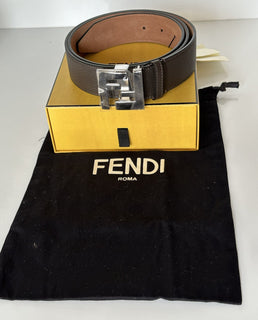 NWT $550 Ремень Fendi FF из телячьей кожи 105/42 Италия 7C0403 