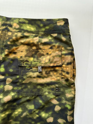 NWT $480 Burberry  Breton Mens Camo Dark Fern Green Boxer Swim Shorts XL 8042583