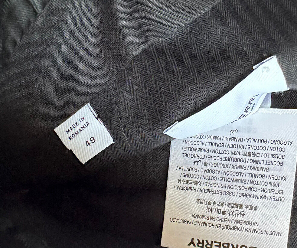 Neu mit Etikett: 590 $ Burberry Herren-Shorts aus militärisch grün karierter Baumwolle, 38 US (32,5 Zoll) 8042781 