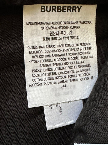 Neu mit Etikett: 590 $ Burberry Herren-Shorts aus militärisch grün karierter Baumwolle, 38 US (32,5 Zoll) 8042781 