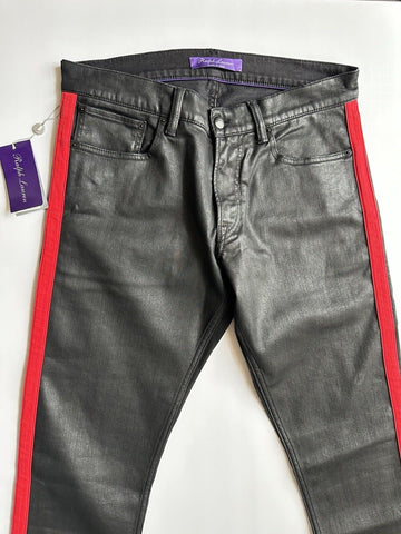 NWT $695 Ralph Lauren Purple Label Men's Slim Fit Jeans Black 32x32 Italy