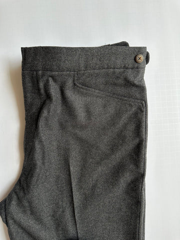 NWT $595 Ralph Lauren Purple Label Men's Wool Pants Gray 36 US Made in Italy