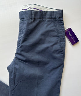 Мужские хлопковые брюки-карго Ralph Lauren Purple Label, NWT, 495 долларов США, синие 34 США